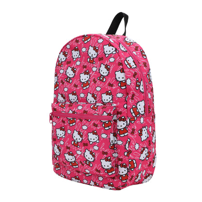 Hello Kitty All-Over Print Pink Ground Travel Backpack