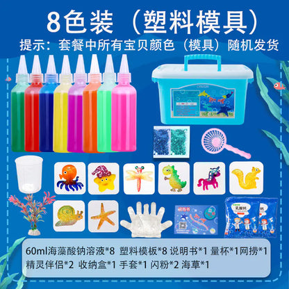 Sea Animal DIY Gel Toy Kit – 12 Bottles & 22 Molds