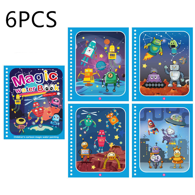 Children's Creative Magic Water Painting Book