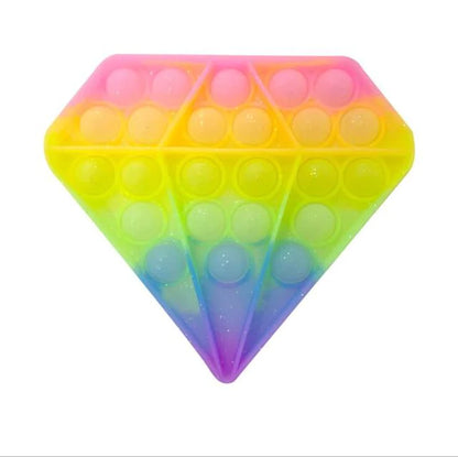 Glittering Antistress Toys Ice Cream Push Bubble Sensory Toys Children Autism Fidget Stress Reliever Toy for Kids Adult