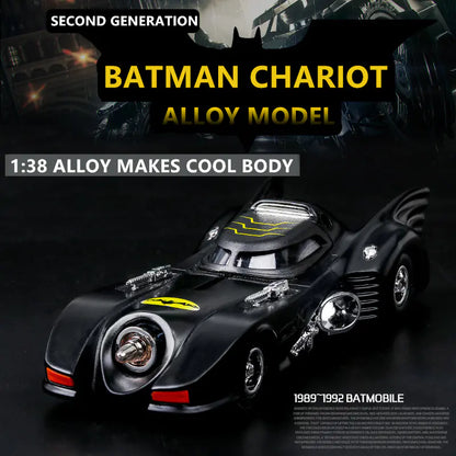 Batmobile Diecast Car Toy – Sleek Pullback Action Ride