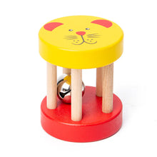 Animal Face Wooden Rattle Toy Set for Toddlers
