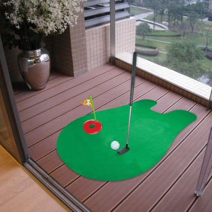 Funny Toilet Mini Golf Putting Game for Bathroom Fun