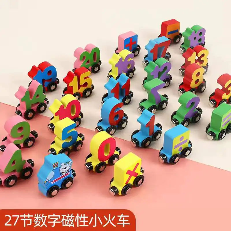Magnetic Wooden Learning Train (3+ Years)