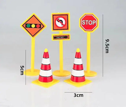 Engineering Vehicles Birthday Cake Topper Set for Boys