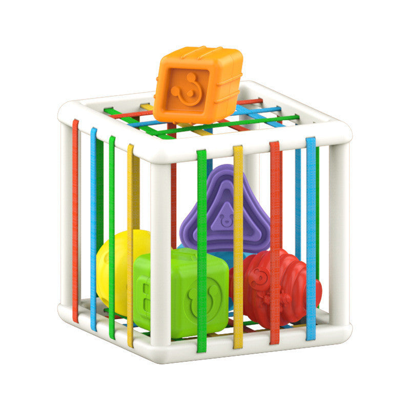 Baby Shape Sorting Toy with Elastic Bands