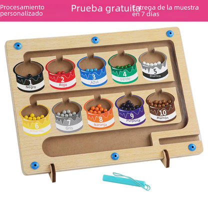 Magnetic Color Sorting Board – Montessori Learning Toy