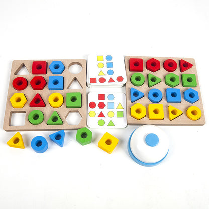 Shape Matching Puzzle Game with Cards and Bell