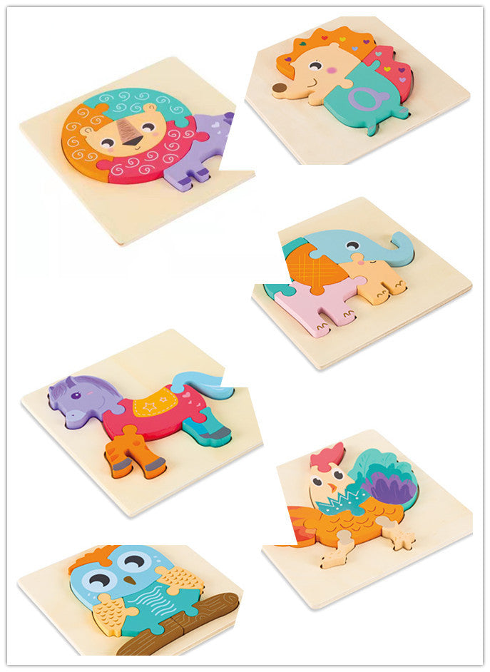 Three Dimensional Animal Cartoon Puzzle