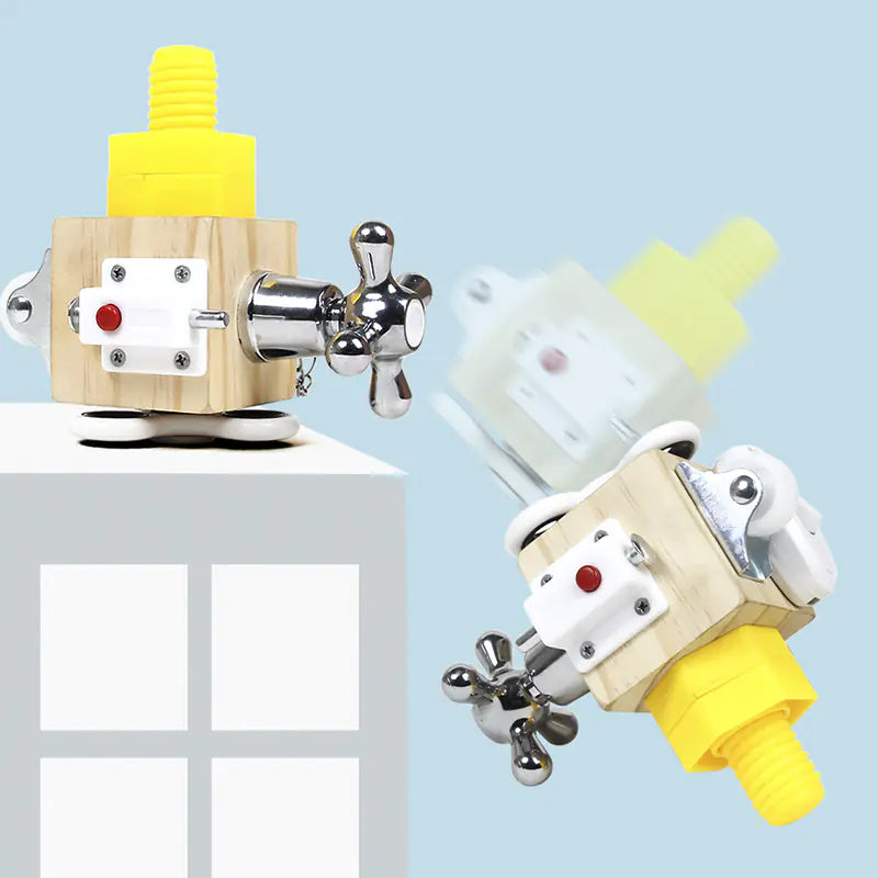 Montessori Busy Cube Toy – Sensory & Skill Builder