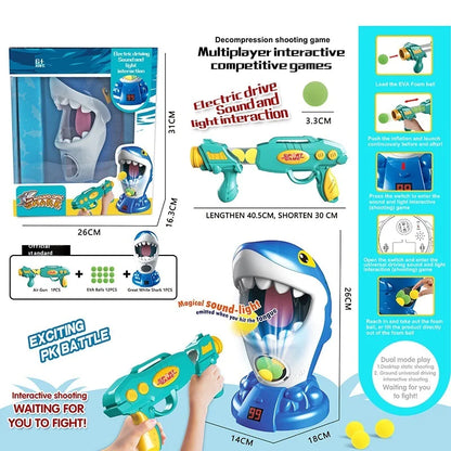 Luminous LED Blaster Toy | Light, Sound & EVA Gun