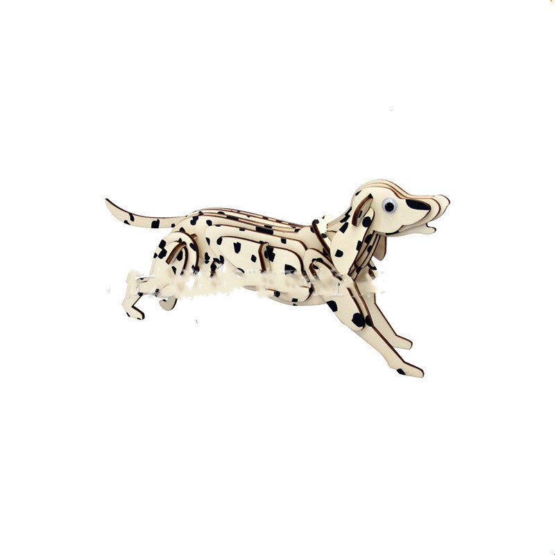 3D DIY Wooden Animal Puzzle Set For Kids