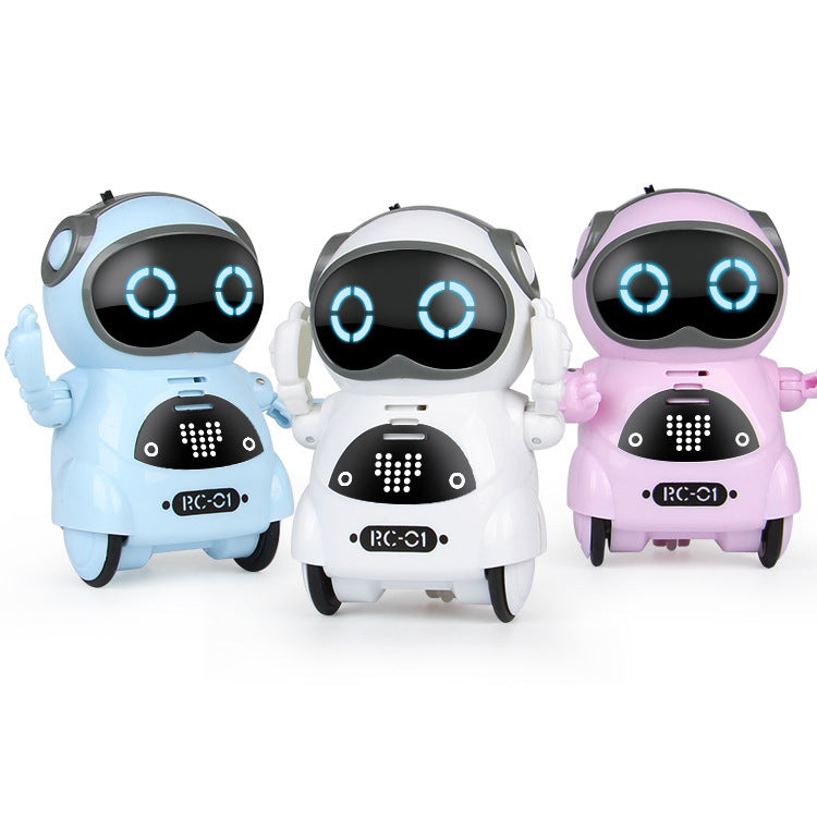 Children's Interactive Mini Pocket Dancing Robot Toy