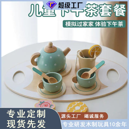 Charming Wooden Tea Party Set
