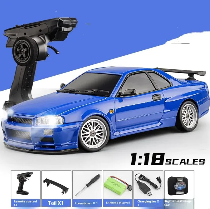 High-Speed 1:18 RC Drift Car with Remote & Battery
