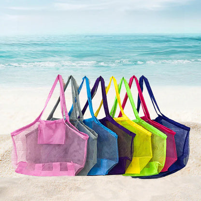 Mesh Beach Tote Bags | Colorful Lightweight Storage Bags