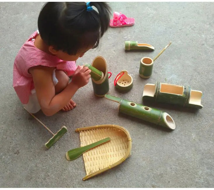 Bamboo Sand & Water Play Kit - 10 Piece
