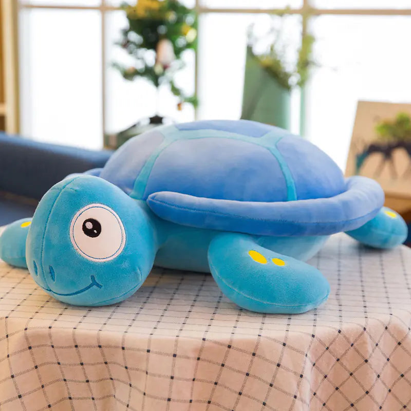 Turtle Plush Pillow – Soft, Colorful & Huggable