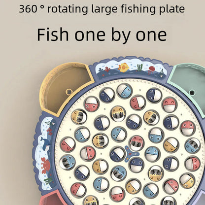 Magnetic Fishing Game Toy Set | Music & Motor Spin Fun