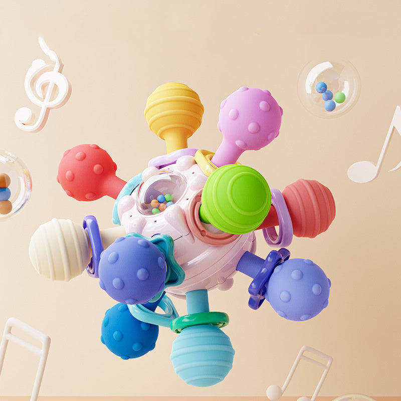 Baby Sensory Rattle Ball – Multi-Grip Teether Toy