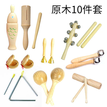 Wooden Musical Instruments Set for Kids