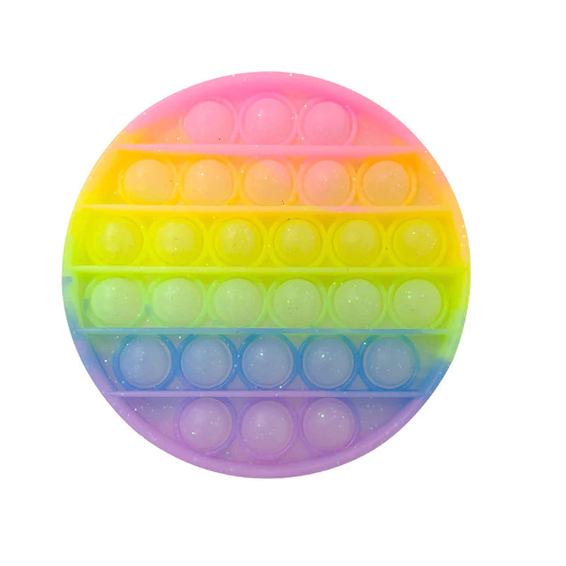 Glittering Antistress Toys Ice Cream Push Bubble Sensory Toys Children Autism Fidget Stress Reliever Toy for Kids Adult
