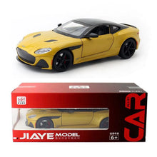 1:24 Scale Diecast Toy Vehicle Model Aston Martin DBS Super Car Pull Back Sound & Light Car Educational Collection Gift for Kid