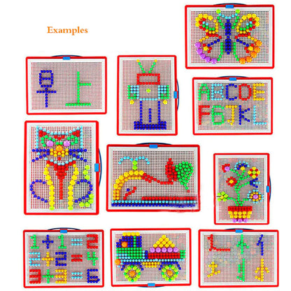 Creative Mushroom Peg Puzzle for Kids