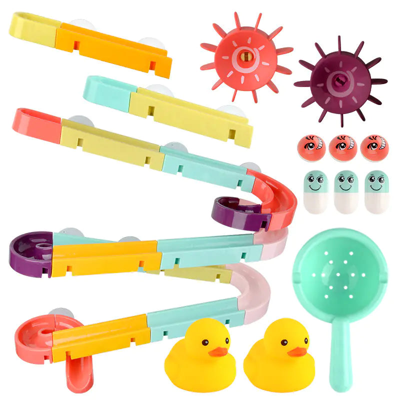 Water Slide Bath Toy Set – Ducks & Rolling Fun Track