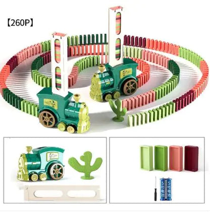 Auto Domino Builder Train Set for Kids