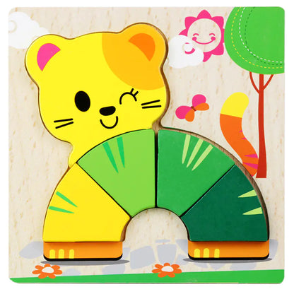 Kids' 3D Wooden Learning Puzzle