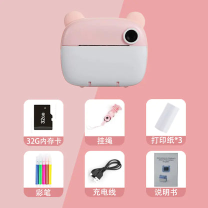 Kids Instant Camera Printer – Fun, Portable & Rechargeable