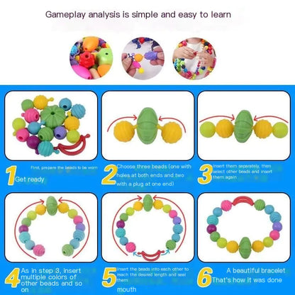 Creative Pop Beads Playset for Kids