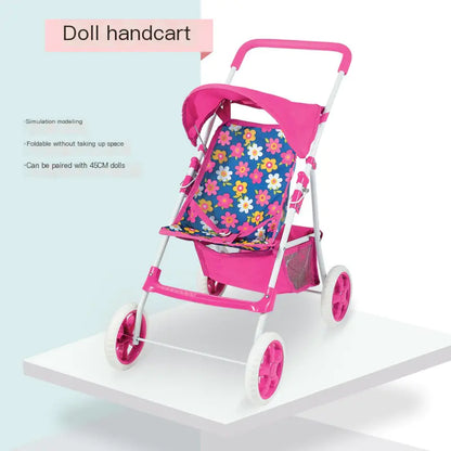 Foldable Doll Stroller Toy