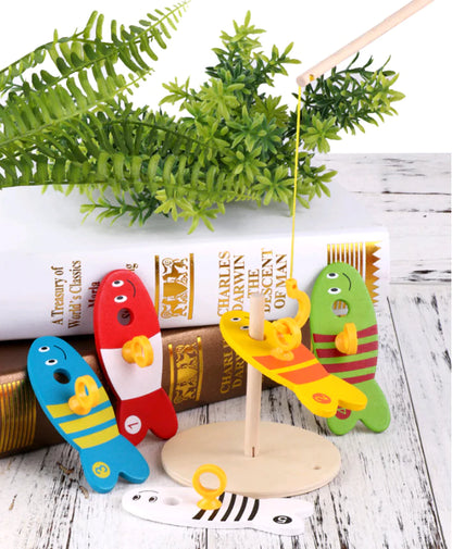 Kids' Wooden Fishing Adventure Set - Learning Fun