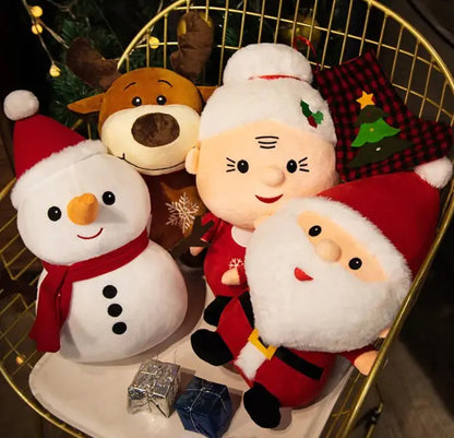 Christmas Plush Toy Set – Santa, Reindeer & More