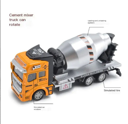 Construction Truck Toy Set with Moving Parts