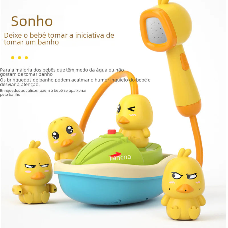 AquaDuck Rotating Electric Duck Shower Toy Set for Kids