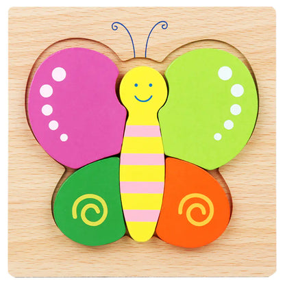 Kids' 3D Wooden Learning Puzzle