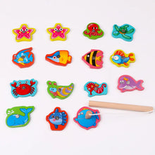 Wooden Magnetic Fishing Game for Kids