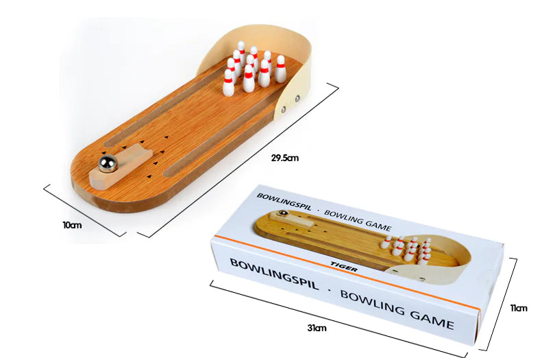 Kids' Wooden Bowling Playset - Fun Interactive Toy