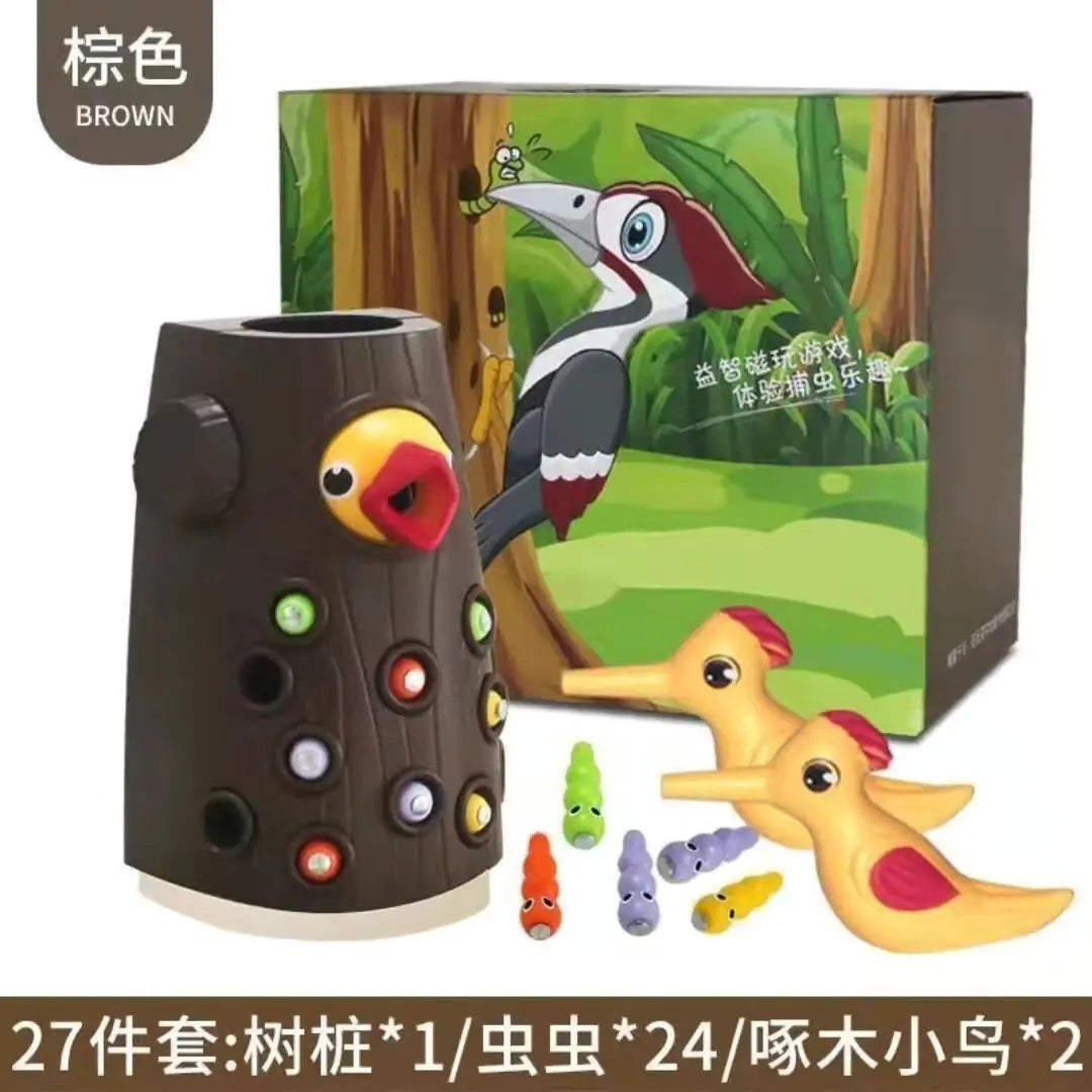 Magnetic Woodpecker Catch & Learn Game