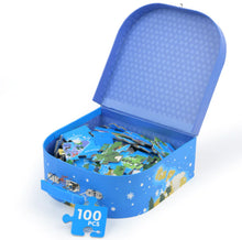 100-Piece Kids Cognitive Puzzle in Carrying Case