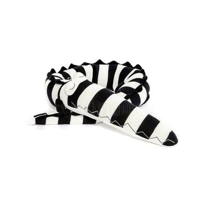 Striped Plush Snake Pillow – Soft Nursery Decor Toy