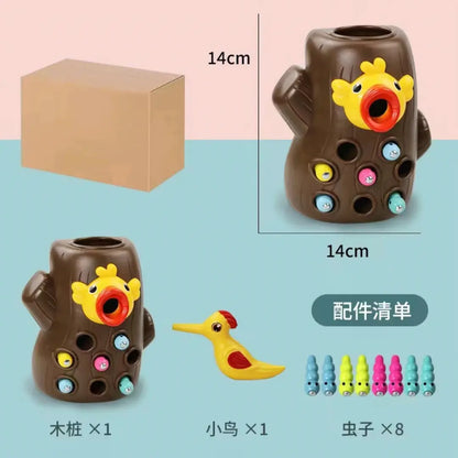 Magnetic Woodpecker Catch & Learn Game
