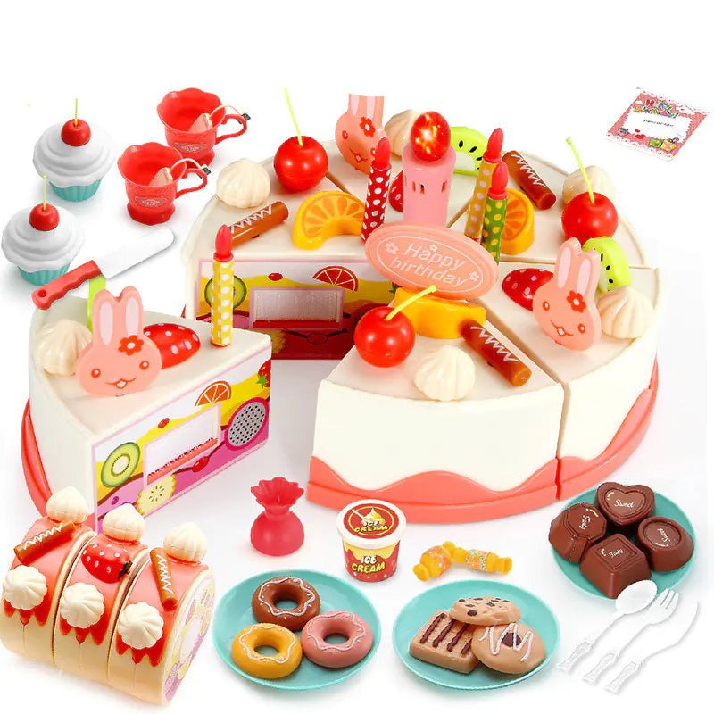 Deluxe Birthday Cake Play Set – Pretend Food Fun