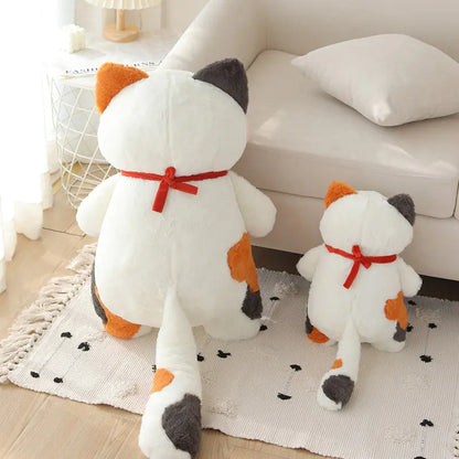 Kids' White Cat Cuddly Pillow with Bell