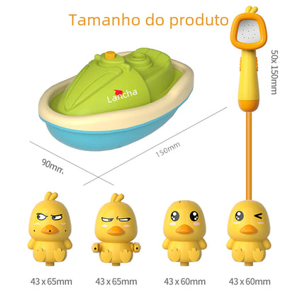 AquaDuck Rotating Electric Duck Shower Toy Set for Kids