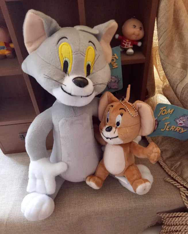 Playful Cat and Mouse Plush Set for Kids