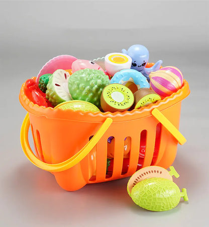 Deluxe Kitchen Playset for Kids with Food & Utensils